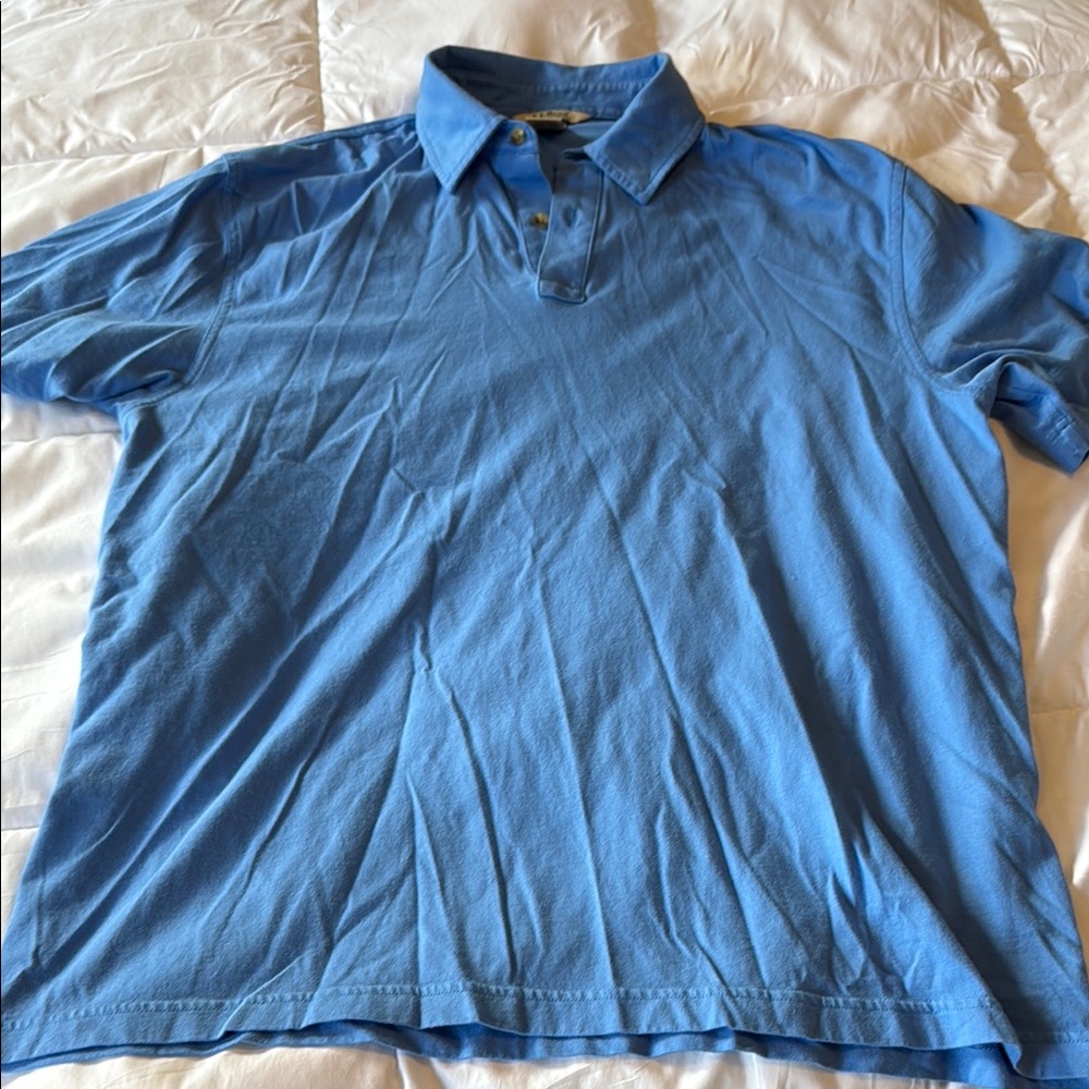 L.L. Bean Sky Blue Polo Shirt